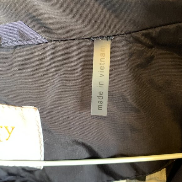 Women's Raincoat, knee length, LAUNDRY, Blue with cotton lining, L, hood - Picture 3 of 5